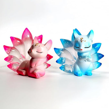 Nine-Tailed Fox Mystery Box Action Figure Toys Blind Boxes Random Design Cute Collectible Toys Desktop Ornaments Birthday Gifts