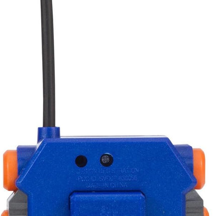 Nerf Walkie Talkie for Kids Fun at The Touch of A Button, Set of 2, 1000' Range by Sakar, Rugged Pair Battery Powered Gray Blue & Orange