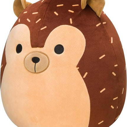 Squishmallows Original 14-Inch Hans Brown Hedgehog - Large Ultrasoft Official Jazwares Plush