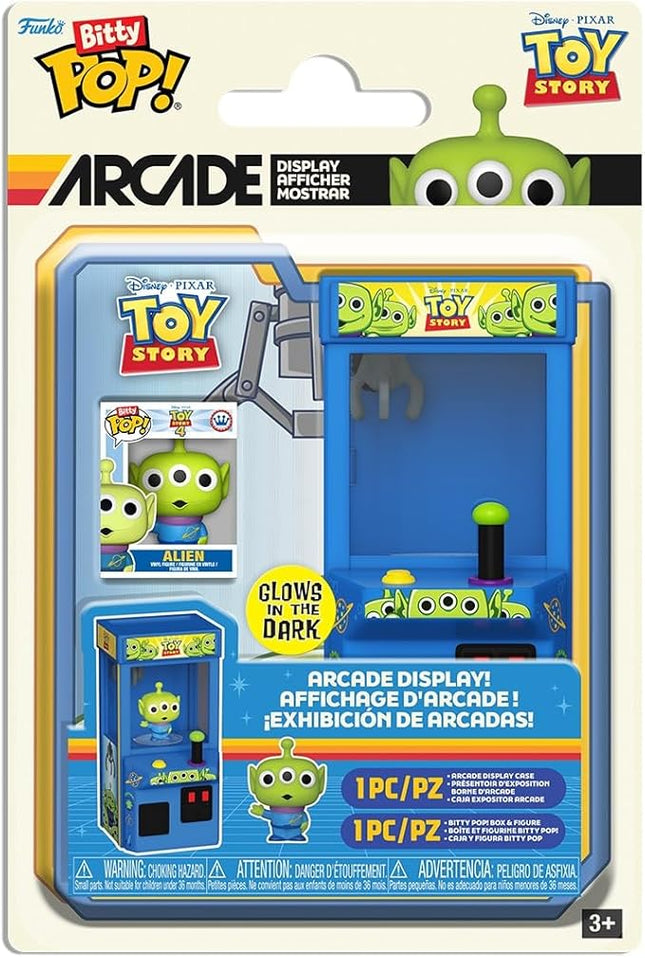 Funko Pop! Bitty Arcade Claw: Toy Story - Alien (Glow in The Dark)