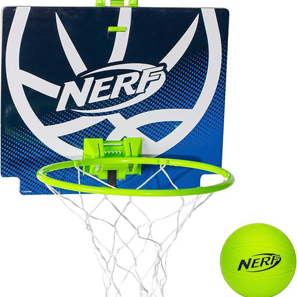 Nerf Nerfoop - The Classic Mini Foam Basketball and Hoop - Hooks On Doors - Indoor and Outdoor Play - A Favorite Since 1972