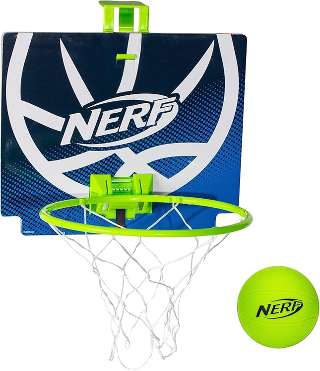 Nerf Nerfoop - The Classic Mini Foam Basketball and Hoop - Hooks On Doors - Indoor and Outdoor Play - A Favorite Since 1972