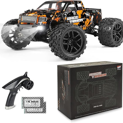 HAIBOXING 1:18 Scale RC Monster Truck 18859 36km/h Speed 4X4 Off Road Remote Control Truck,Waterproof Electric Powered RC Cars All Terrain Toys Vehicles with 2 Batteries,Xmas Gifts for Kid and Adults