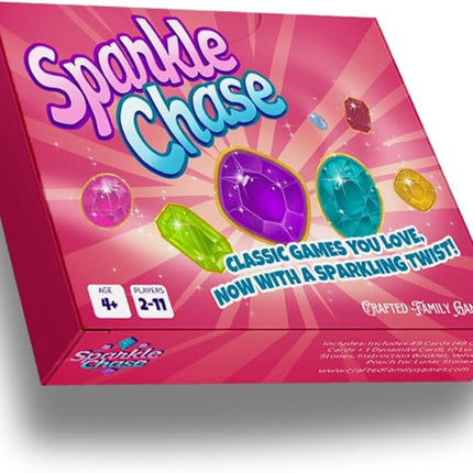 Sparkle Chase – Fast-Paced Family Card Game | Spoons and Old Maid Games | 3 Games in 1 | Fun for Kids & Adults | Matching, Strategy & Action | Great for Game Nights & Parties | 2-11 Players