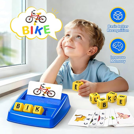 Educational Toys for 3 4 5 Year Old Boys Gift, Matching Letter Game Preschool ABC Learning Toys for Kids Ages 4-8 Years, Christmas Birthday Gifts for 3-6 Year Old Boys Toddler Toys Age 2-4