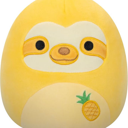 Squishmallows Original 8-Inch Bermuda Pineapple Scented Sloth - Official Jazwares Plush