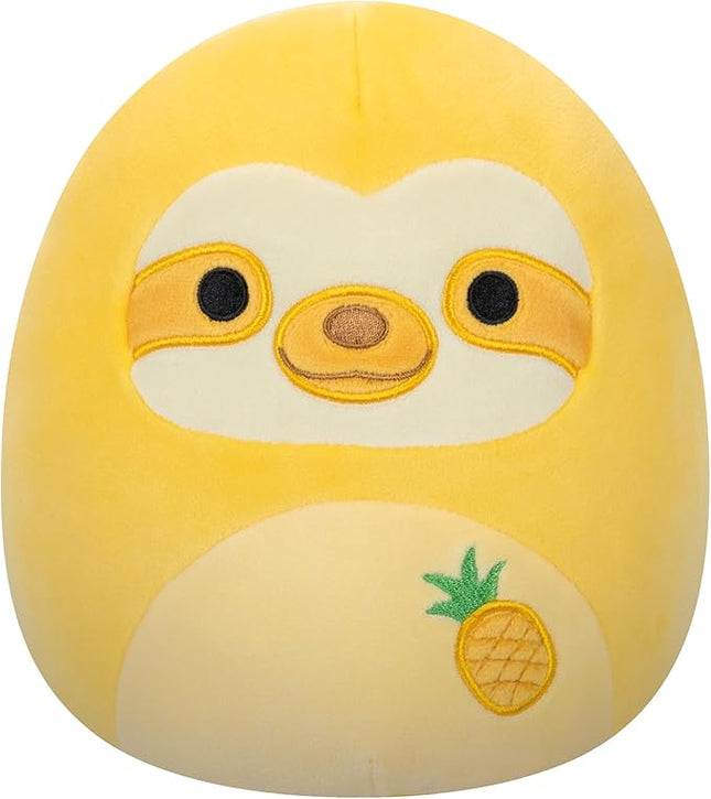 Squishmallows Original 8-Inch Bermuda Pineapple Scented Sloth - Official Jazwares Plush