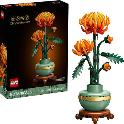 LEGO Botanicals Chrysanthemum Building Set for Adults Ages 18+ - Artificial Flower for Dinner Table Centerpieces & Decoration - Gift for Birthdays - 10368