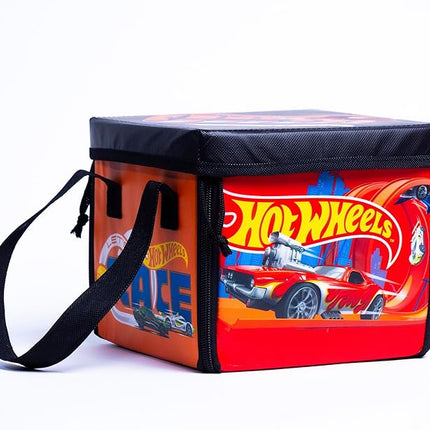 Hot Wheels Tara Toy: ZipBin Ramp It Up - Unzip to Convert Into A 21"x21" Racetrack Playmat & Car Ramp, Storage & Play, Toy Car Box, Kids Ages 3+