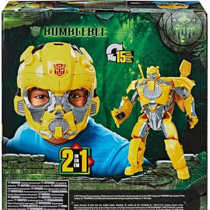 Transformers Toys Rise of The Beasts Movie Bumblebee 2-in-1 Converting Roleplay Mask Action Figure for Ages 6 and Up, 9-inch
