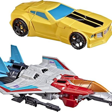 Transformers Toys Heroes and Villains Bumblebee and Starscream 2-Pack Action Figures - for Kids Ages 6 and Up, 7-inch (Amazon Exclusive)