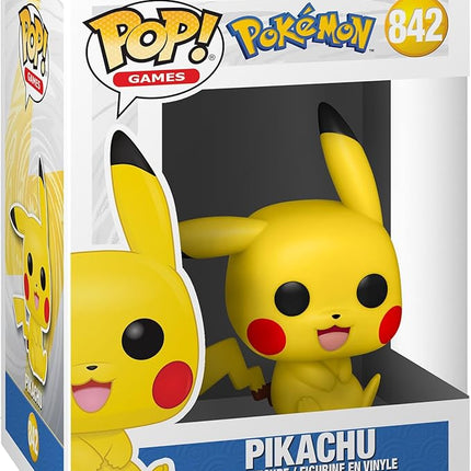 Funko POP Pop! Games: Pokemon - Pikachu (Sitting), 3.75 inches Multicolor 56307