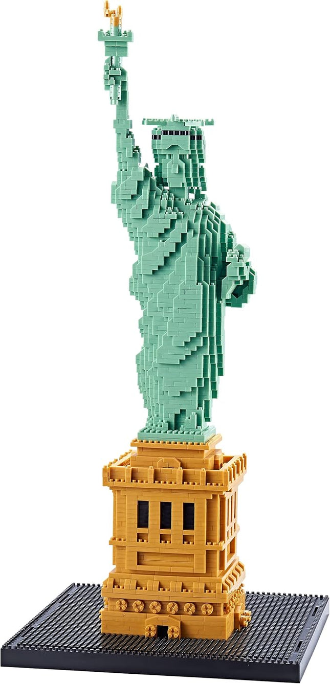 YaJie Statue of Liberty Mini Blocks Set (2810 PCS), Educational Architecture Model Kit for Teens & Adults, Creative DIY Landmark Building Toy, Ages 14+