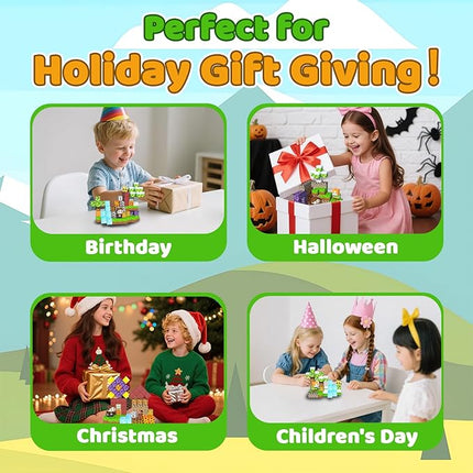 208PCS Magnetic Blocks for Kids 4-8, Magnetic Building Blocks Cubes, Stacking Magnetic Building Tiles Toys for Kids Toddlers Boys Girls Ages 3 4 5 6 7 8-12 Birthday Gifts