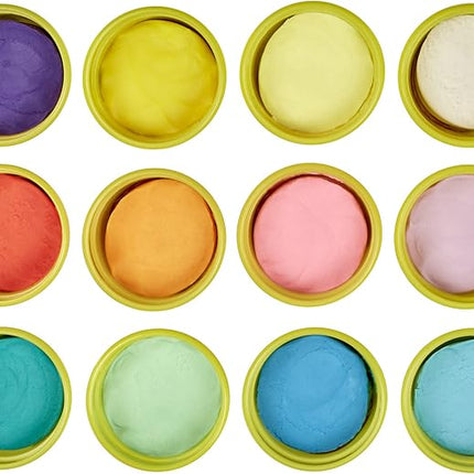 Play-Doh Pastel Colors Bulk 12-Pack of 4-Ounce Cans, Party Favors, Kids Arts & Crafts, Back to School Gifts & Prizes, Preschool Toys, Ages 2+ (Amazon Exclusive)