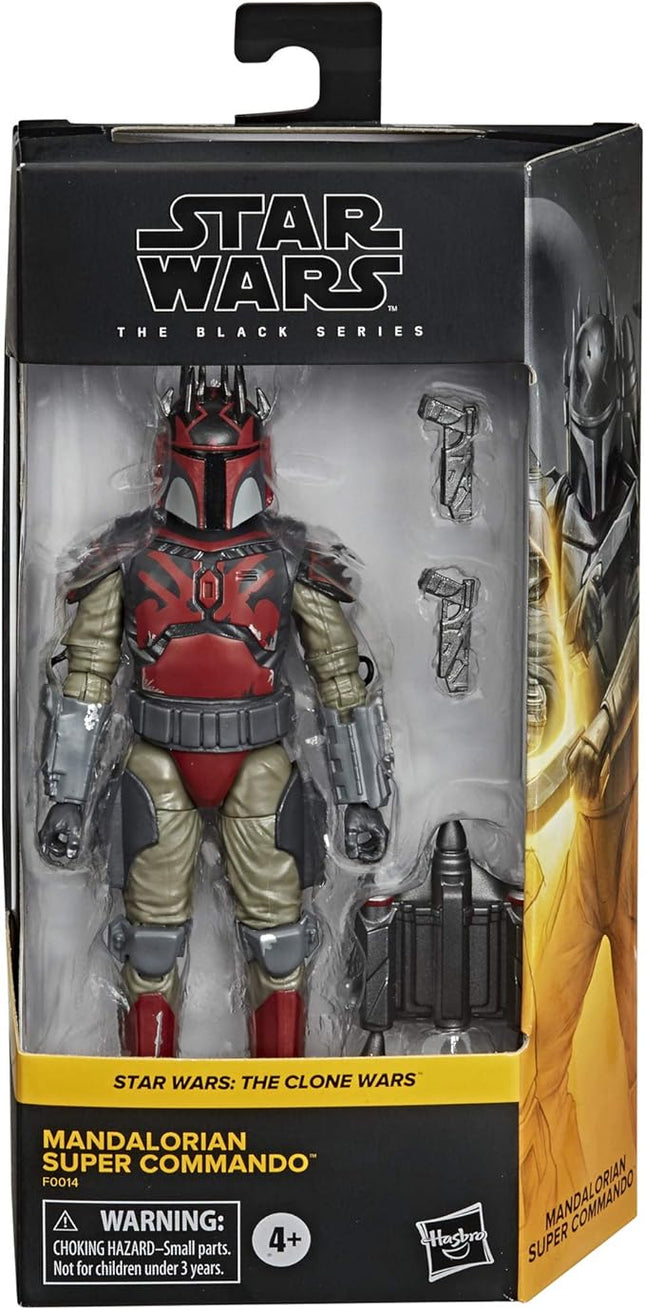 Star Wars The Black Series Mandalorian Super Commando Toy 15-cm-Scale The Clone Wars Collectible Action Figure, Ages 4 and Up