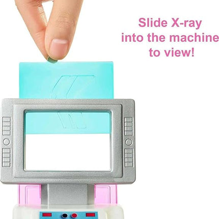 Barbie Fast Cast Clinic Playset, Brunette Barbie Doctor Doll, 30+ Play Pieces, 4 Play Areas, Cast & Bandage Making, Medical & X-ray Stations, Exam Table, Gift Shop & More, Great Toy for 3 Years & Up