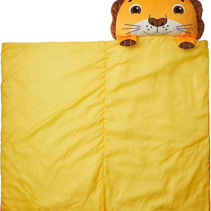 Kid's Nap Buddies Character Preschool Nap Mat, Toddler Sleeping Bag with Pillow for Daycare, Ages 3+