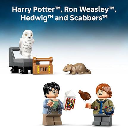 LEGO Harry Potter Book Nook: Hogwarts Express Building Set - Bedroom Shelf Decor for Boys, Girls, & Fans, Ages 10+ - Collectible Harry & Ron Minifigures - Gift for Christmas - 76450