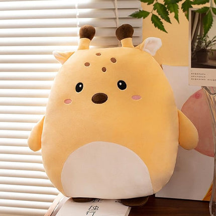 Cute Deer Plush Pillow, 16 inch Stuffed Animal Toy, Kawaii Deer Plushies Throw Pillow Toys Gifts for Room Decor, Kids Birthday, Valentine