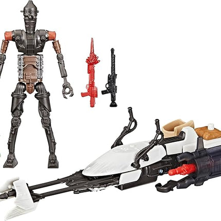 STAR WARS Epic World of Action IG-11 & Grogu Speeder Bike, 4-Inch Scale Action Figures & Vehicle, Toys for Boys & Girls Ages 4+