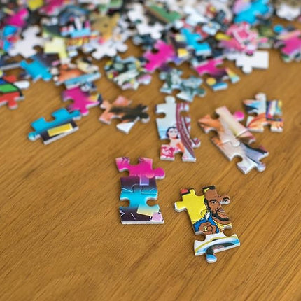 The Crazy 80's! Retro Puzzle for Adults and Kids | 1000 Piece Jigsaw Puzzle Toy | Interactive Brain Teaser for Family Game Night | 28 x 20 Inches