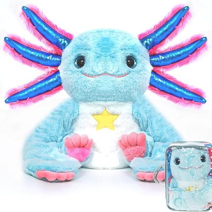 Weighted Stuffed Animal - Blue Axolotl 4.5 lbs, Ideal for Sensory Needs, Austism & Anxiety | Comfort & Relaxation for Both Kids and Adults