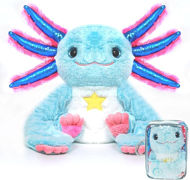 Weighted Stuffed Animal - Blue Axolotl 4.5 lbs, Ideal for Sensory Needs, Austism & Anxiety | Comfort & Relaxation for Both Kids and Adults