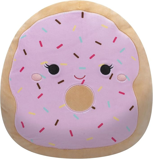 Squishmallows Original 14-Inch Dabria Pink Donut with Sprinkles - Official Jazwares Large Plush
