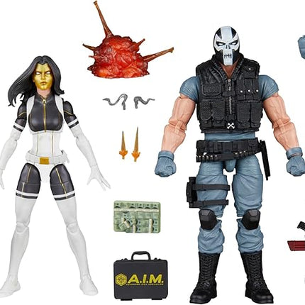 Marvel Legends Series Madame Masque & Crossbones, Marvel Super-Villains Comics Collectible 2-Pack, 6-Inch Action Figures (Amazon Exclusive)