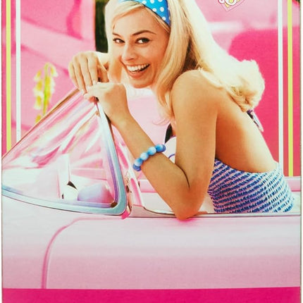 Barbie The Movie Doll, Margot Robbie as, Collectible Doll Wearing Pink and White Gingham Dress with Daisy Chain Necklace