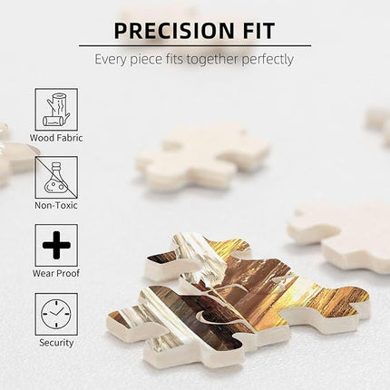 Christian Jigsaw Puzzles 1000 Pieces for Adults, Ocean Cross & Matthew 19:26 with God All Things are Possible, Inspirational Beach-Themed Wooden Puzzle, Faith-Based Gift