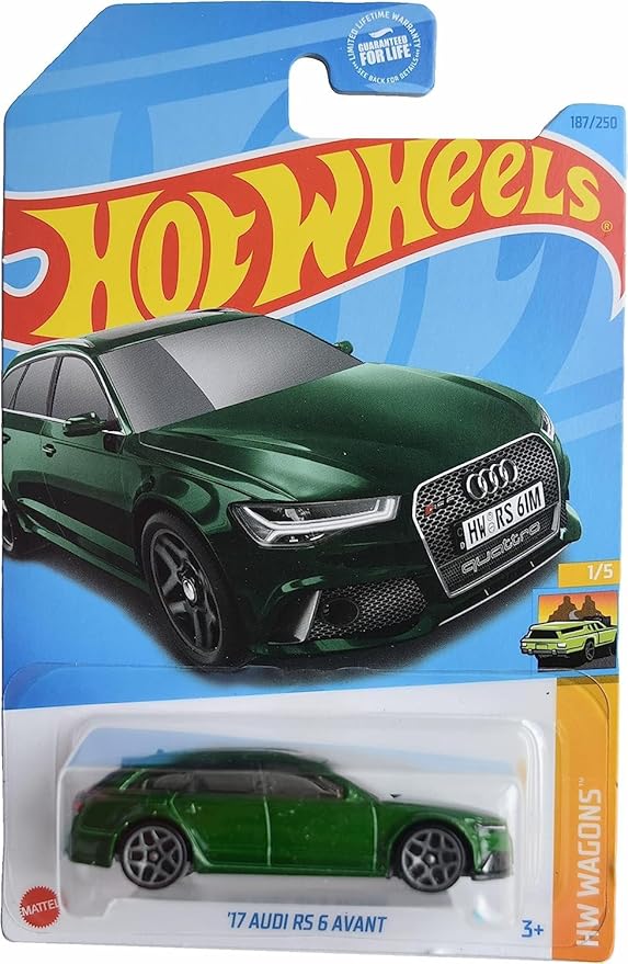 Hot Wheels '17 Audi RS 6 Avant, HW Wagons 1/5 [Green] 187/250