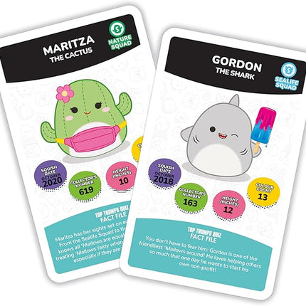 Top Trumps Card Game Squishmallows - Family Learning Games for Kids and Adults for 2+ Players - Kid War Games for Families for 6 Plus Kids