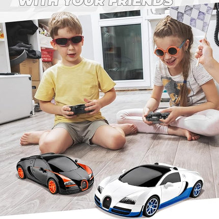 BEZGAR Bugatti Toy Car - Officially Licensed Bugatti Grand Sport Vitesse Remote Control Car,1:24 Scale Sport Racing Toy Car Model Vehicle for Kids, Adults, Girls and Boys (47000 Black)
