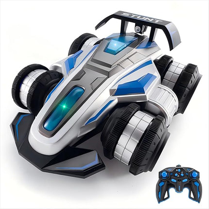 Remote Control Stunt Car, 360° Spin and Drift rc car,4WD Off-Road with Lights and Music, Upright Walking RC Cars, Stunt Deformation car Toys for Present for Ages 6-13 boy Girl