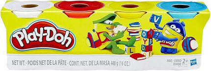 Play-Doh 4 Pack of 4 oz Cans, Classic Colours