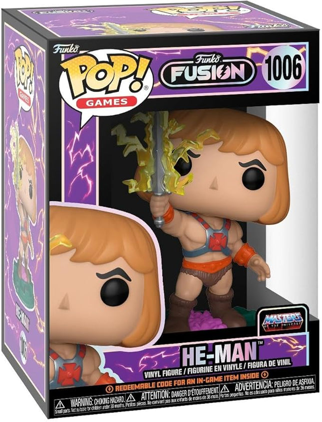 Funko POP! Games: Fusion - He-Man W 1/6 Odds for Rare Chase Variant - 1/6 Odds for Rare Chase Variant - Masters of The Universe - Collectable Vinyl Figure - Gift Idea - Official Merchandise