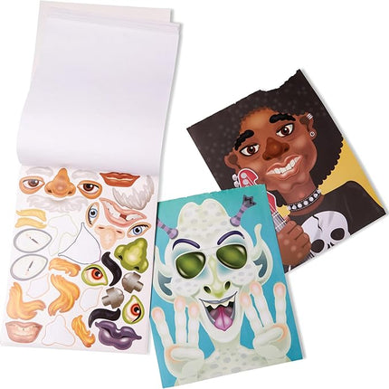 Melissa & Doug Make-a-Face Sticker Pad - Crazy Characters, 20 Faces, 5 Sticker Sheets