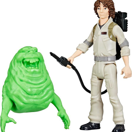 Ghostbusters Fright Features Trevor Spengler Action Figure with Ecto-Stretch Tech Slimer Ghost Toy Accessory, Toys for Kids Ages 4+