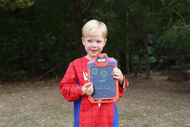 LCD Writing Tablet for Kids 10 Inch Spider Hero for Toddler 3 4 5 6 7 8 - Paint, Doodle Board, Drawing Pad - Travel Toys, Road Trip Car Activities, Birthday Christmas Gift Boys & Man