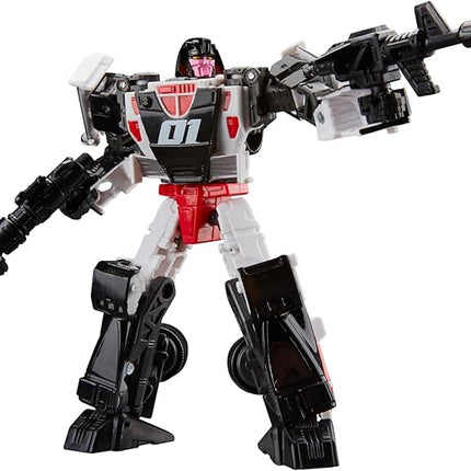 Transformers Age of The Primes Deluxe Class Decepticon Crasher, 5.5-inch Converting Action Figure, Robot Toys for Ages 8+