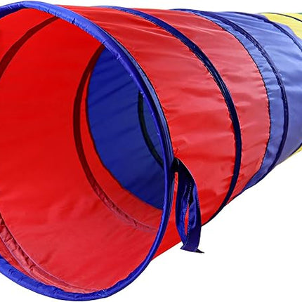 NARMAY® Play Tunnel Easy Key Pop Up Tunnel for Kids Indoor/Outdoor Crawl - 19 Dia. x 72 inch