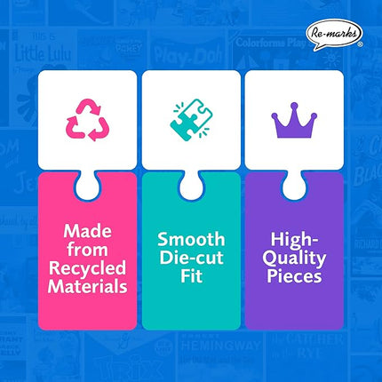 Re-Marks 1950s Pop Culture Puzzle, 1000-Piece Puzzle for All Ages, Family Jigsaw Puzzle