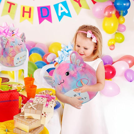 Axolotl Plush Toy 14 Inch Cute Unicorn Birthday Stuffed Animal Soft Axolotl Plushies Pillow Multicolour Doll Gifts for Kid Toddlers Home Room Decoration