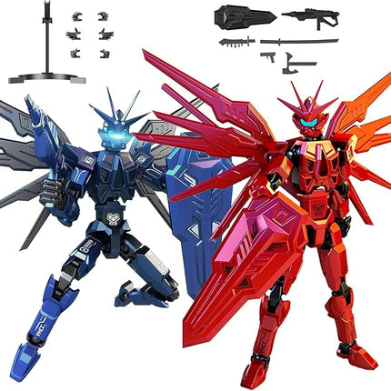 T13 Action Figure 2Pack Sets – Already Assembled 3D Printed Collectible Toy with Dummy 13, Titan 13 Robot T-13 Model Dummy Toys Kit for 6 7 8 9 10 11 12 Years Old Kids Gift & Adults