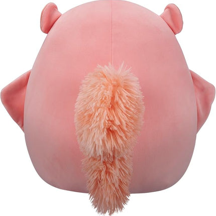 Squishmallows Original 14-Inch Gabourey Peach Flying Squirrel with Sequin Heart - Official Jazwares Large Plush