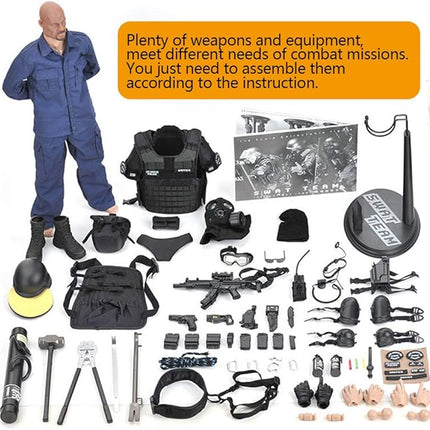 YEIBOBO ! Highly Detail Special Forces 12inch Action Figure SWAT Team (BREACHER)