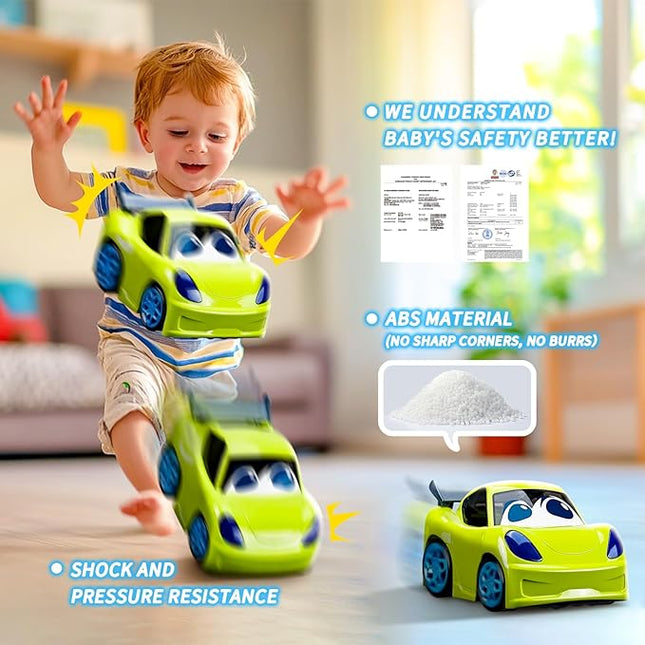 Remote Control Car for Toddlers for Boys Light-Up Educational Fun Toy Cars for Interactive Durable Toys for 2 3 4 5 6 Girls Kids