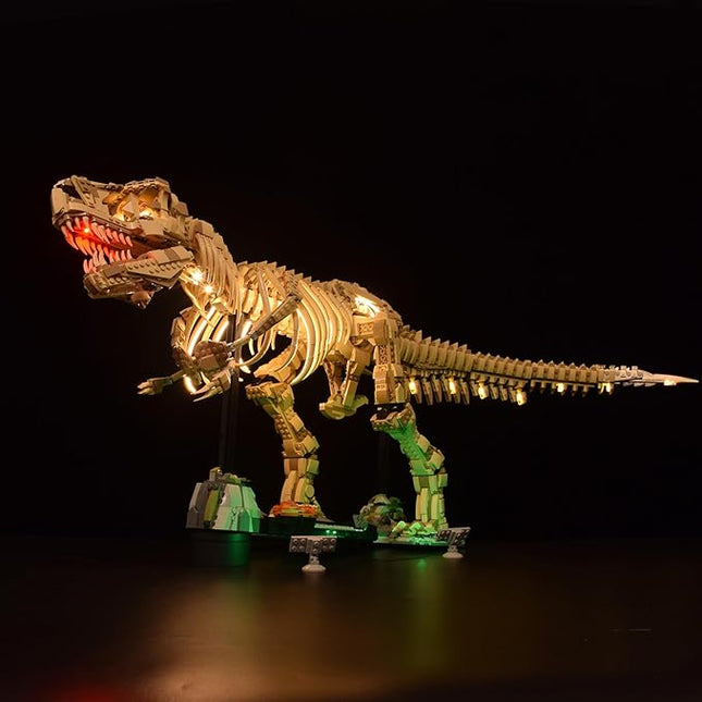LightGo LED Kit for Lego Jurassic World 76968 Dinosaur Fossils Tyrannosaurus rex | Lighting Only-Bricks Set Not Included (Classic Version)